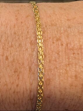 10k Gold Bismarck Bracelet 7.5-in - NEW